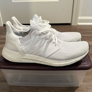 Adidas Ultra Boost 20 Men’s White Sneakers